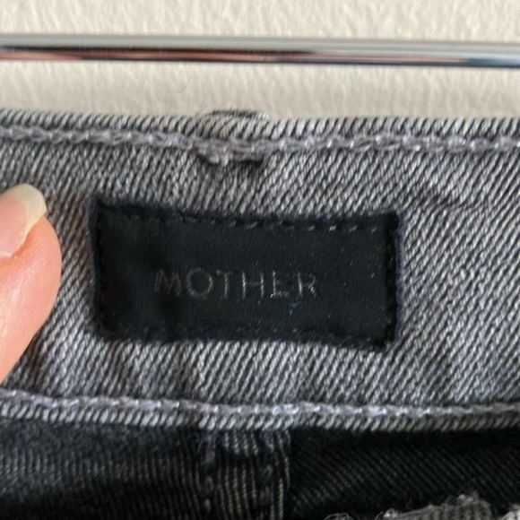 Mother The Swooner skinny jeans size 29 super stretch supermoon stripe grey - Picture 7 of 14